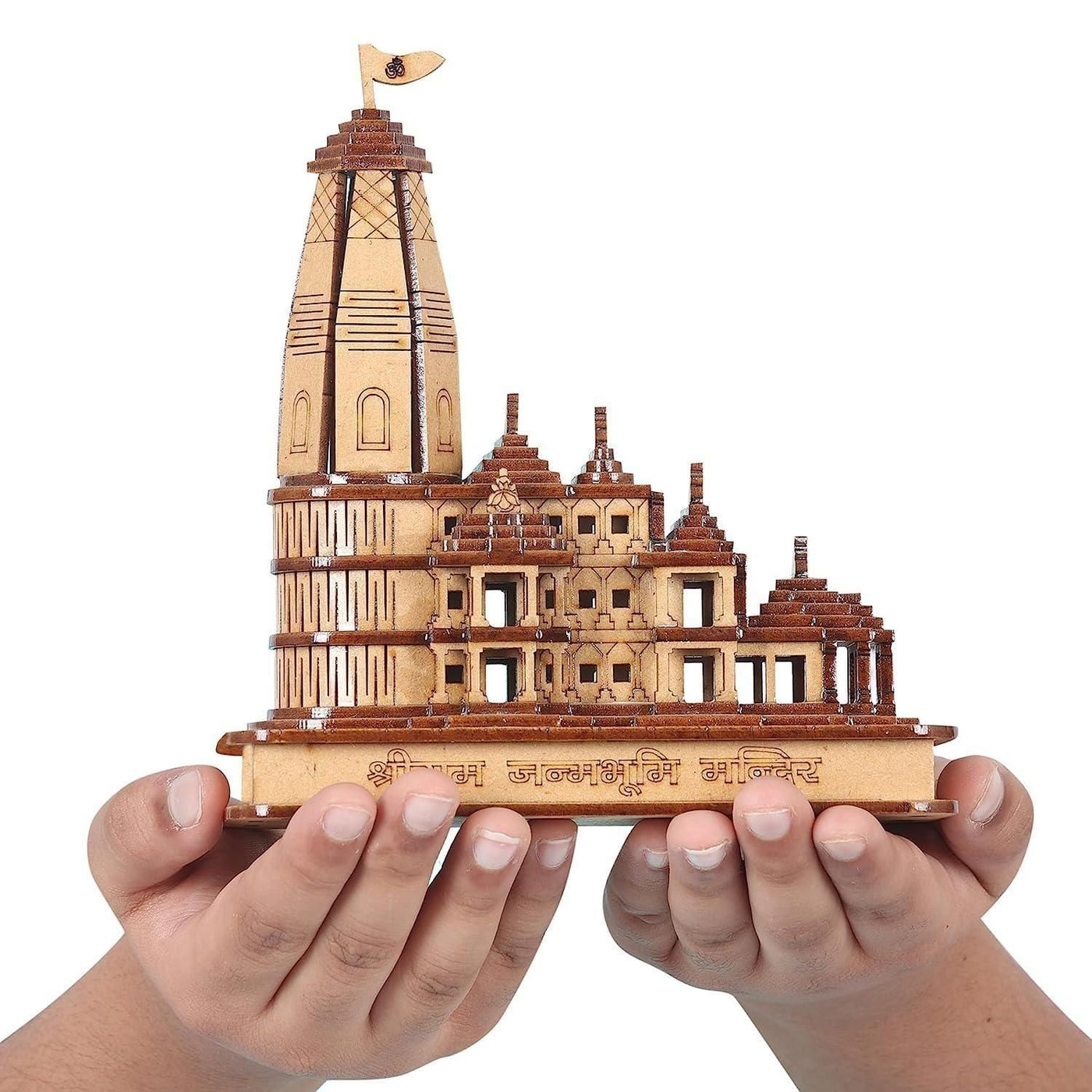 Shri Ram Mandir Ayodhya 3D Model Wooden Hand Carved Temple