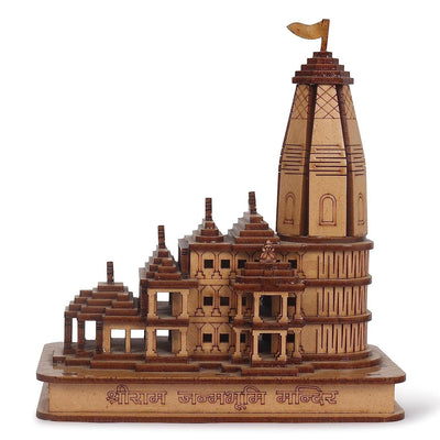 Shri Ram Mandir Ayodhya 3D Model Wooden Hand Carved Temple