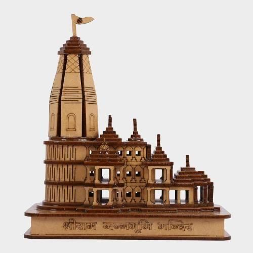 Shri Ram Mandir Ayodhya 3D Model Wooden Hand Carved Temple