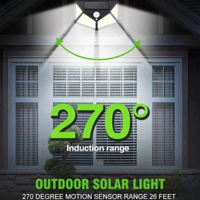 Solar Lights-Bright Solar Wireless Security Motion Sensor 100 Led Night Light for Home and Garden ,Outdoors