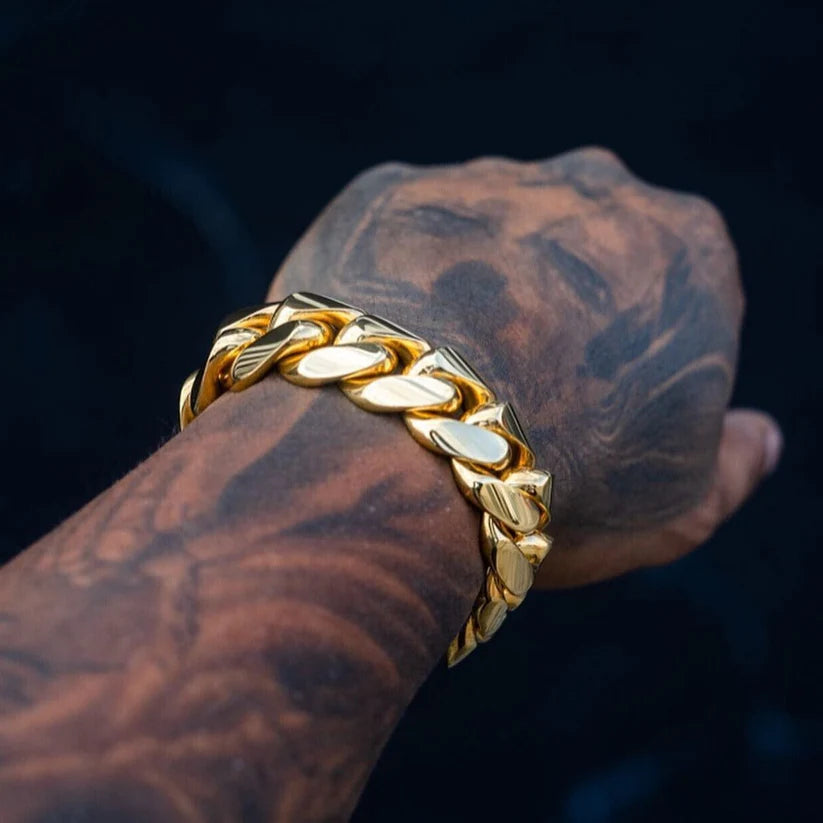 Gold Cuban Bracelet for Men