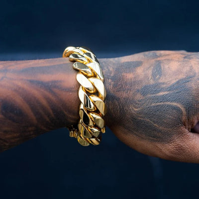 Gold Cuban Bracelet for Men