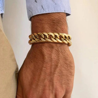 Gold Cuban Bracelet for Men