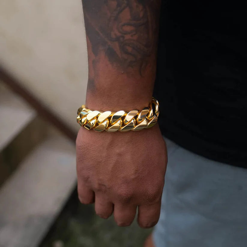 Gold Cuban Bracelet for Men